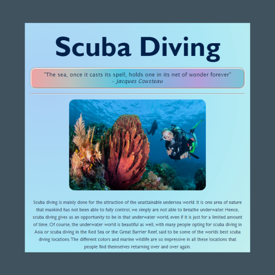 Scuba website